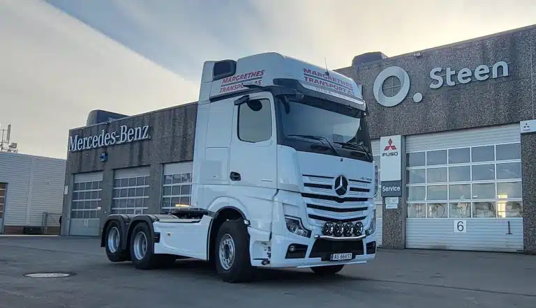 Bil fra Margrethes Transport i Fredrikstad