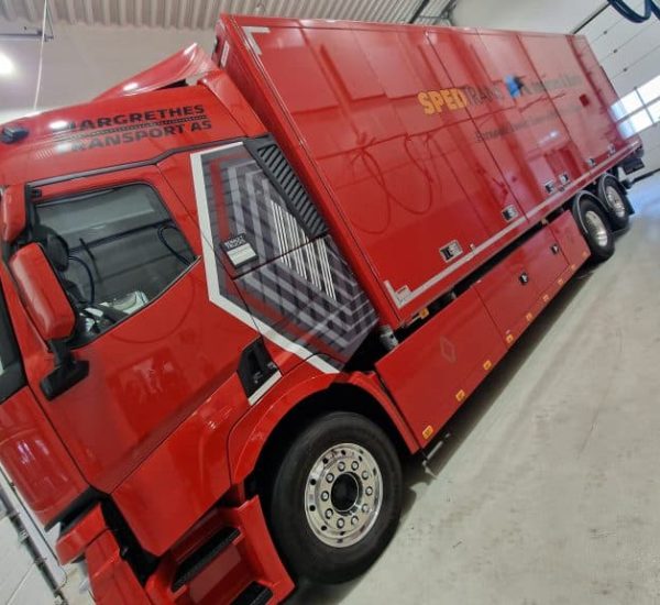 Bil fra Margrethes Transport i Fredrikstad