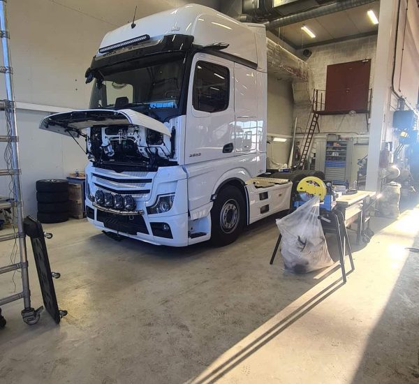 Bil fra Margrethes Transport i Fredrikstad