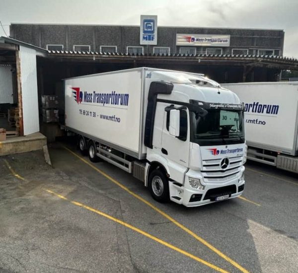 Bil fra Margrethes Transport i Fredrikstad