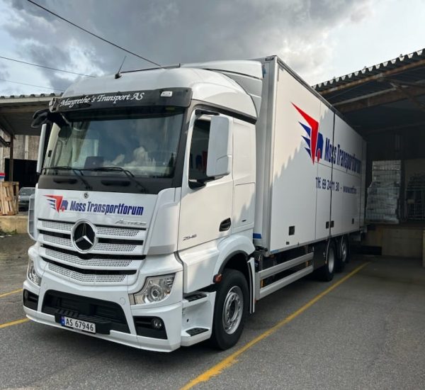 Bil fra Margrethes Transport i Fredrikstad
